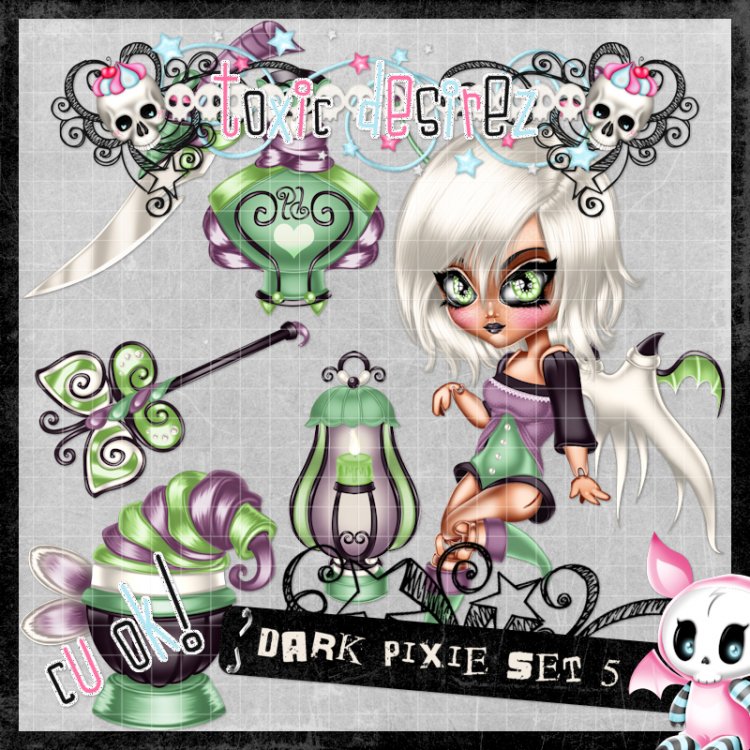 Dark Pixie Set 5 - Click Image to Close