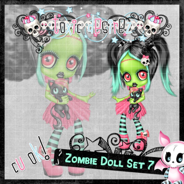 Zombie Doll Set 7 - Click Image to Close