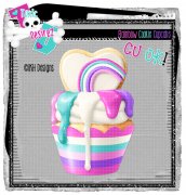 Rainbow Cookie Cupcake 5