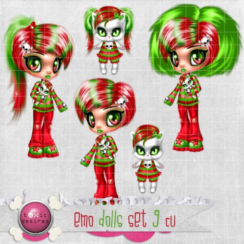 Emo Dolls Set 9