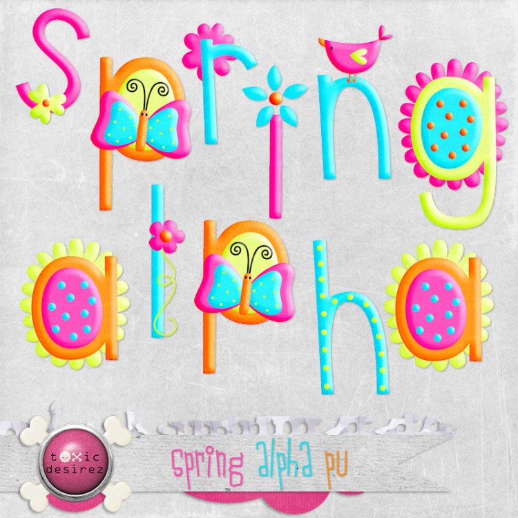 Spring Alpha Set - Click Image to Close