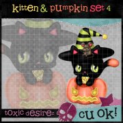 Kitten & Pumpkin Set 4