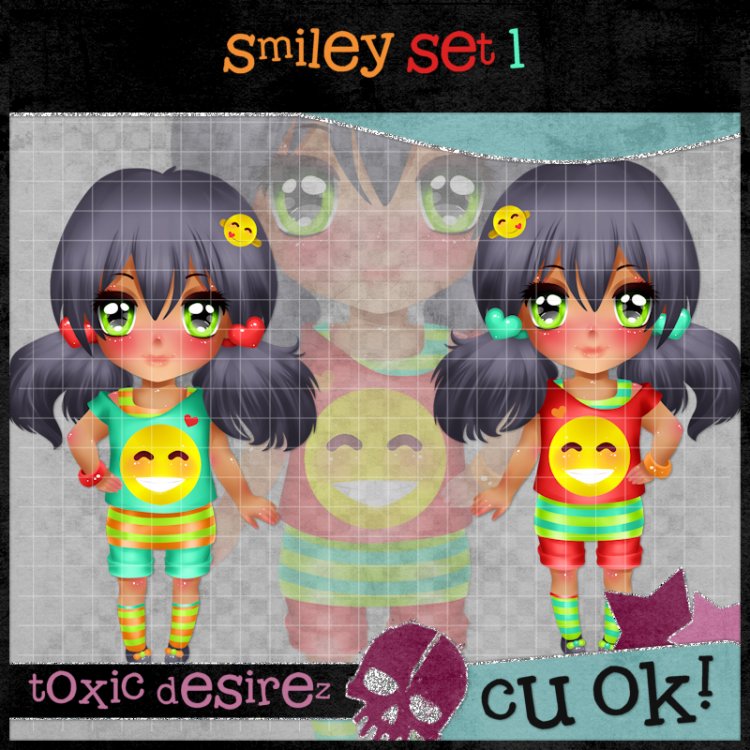 Smiley Set 1 - Click Image to Close