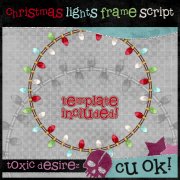 CU Christmas Lights Frame Script