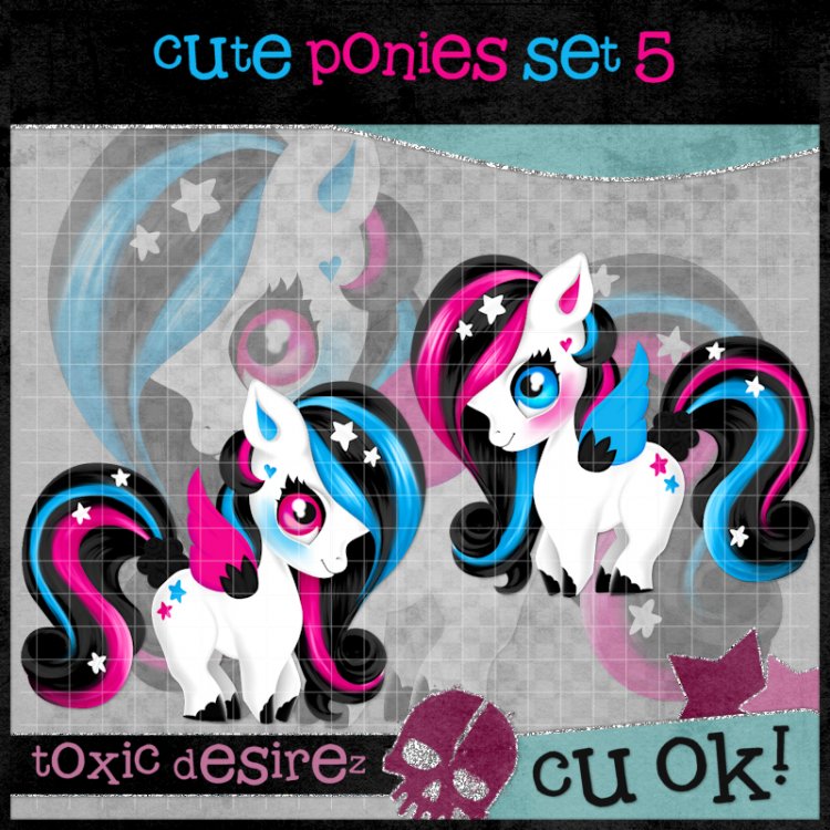Cute Ponies Set 5 - Click Image to Close
