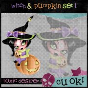 Witch & Pumpkin Set 1
