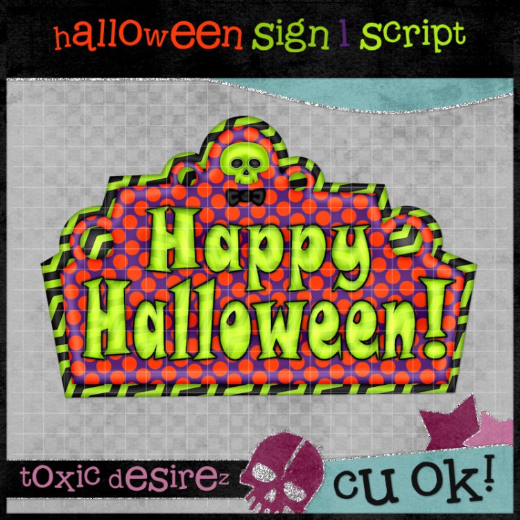 CU Halloween Sign 1 Script - Click Image to Close