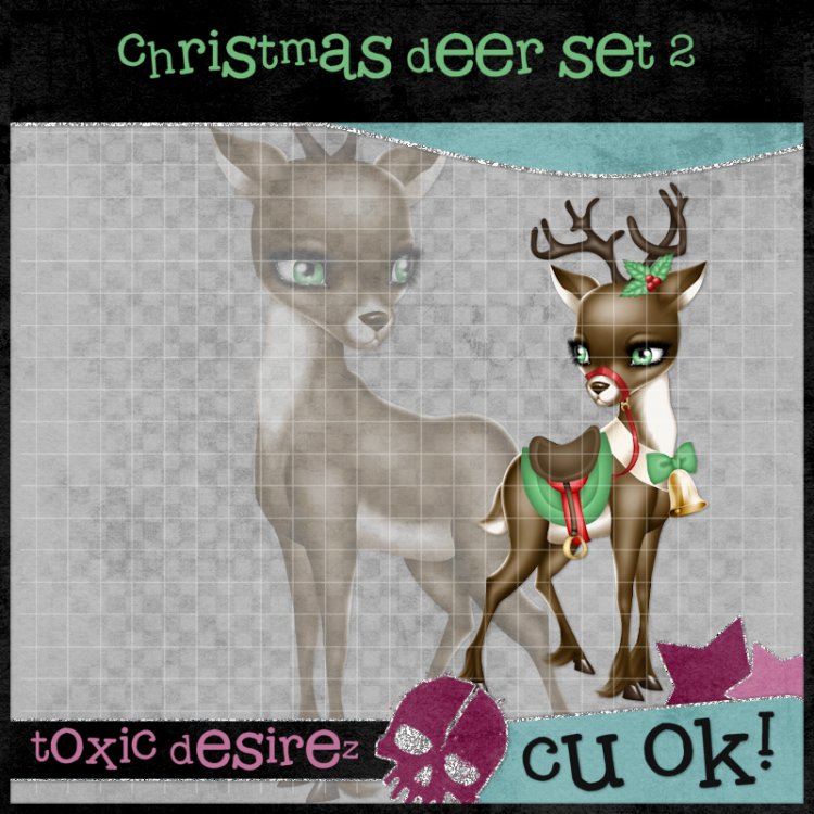 Christmas Deer Set 2 - Click Image to Close