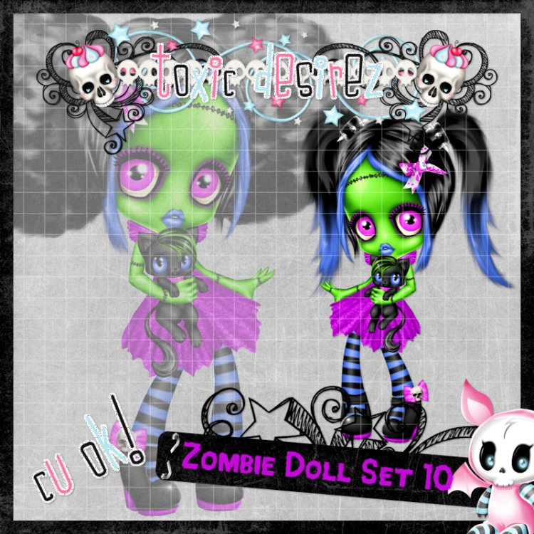 Zombie Doll Set 10 - Click Image to Close