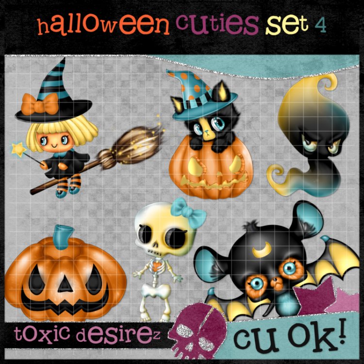 Halloween Cuties Set 4 - Click Image to Close