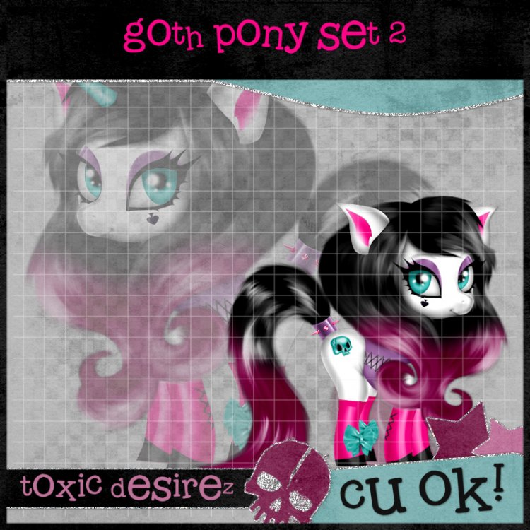 Goth Pony Set 2 - Click Image to Close