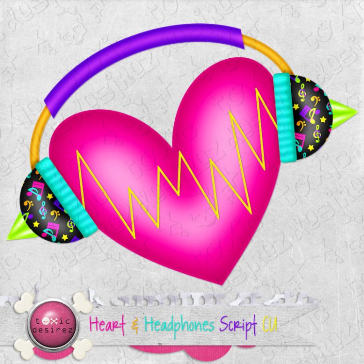 CU Heart & Headphones Script - Click Image to Close