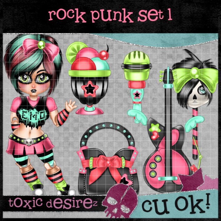 Rock Punk Set 1 - Click Image to Close