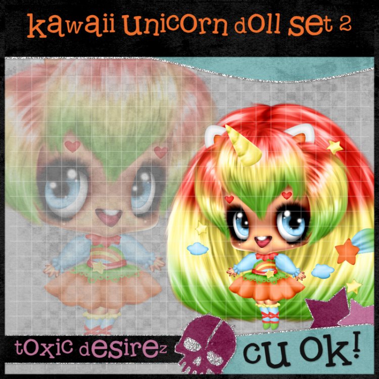 Kawaii Unicirn Doll Set 2 - Click Image to Close