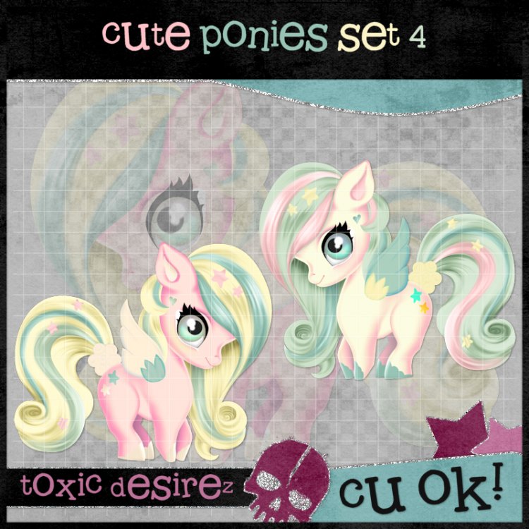 Cute Ponies Set 4 - Click Image to Close