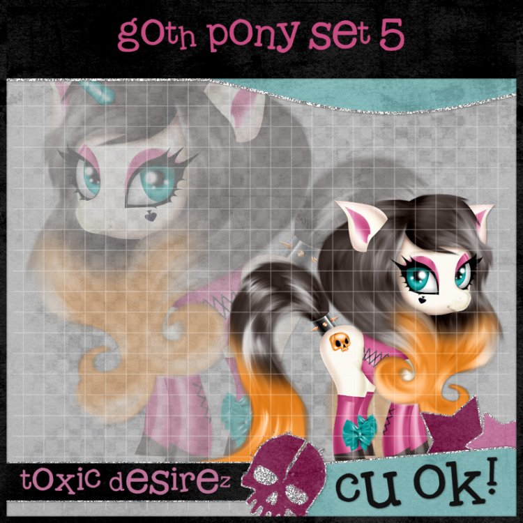 Goth Pony Set 5 - Click Image to Close
