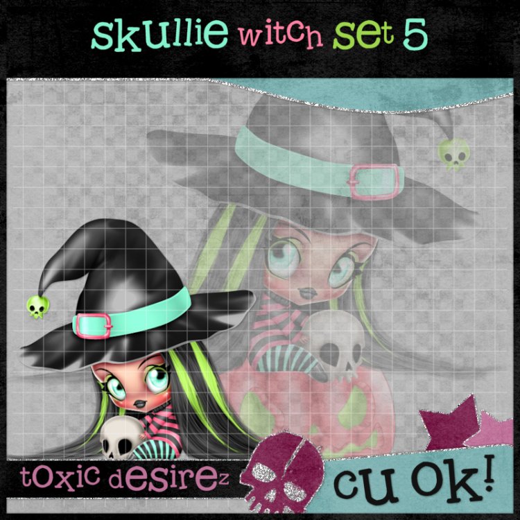 Skullie Witch Set 5 - Click Image to Close