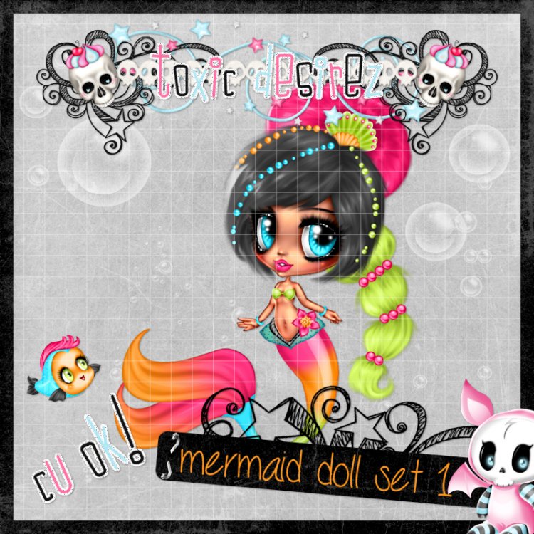 Mermaid Doll Set 1 - Click Image to Close