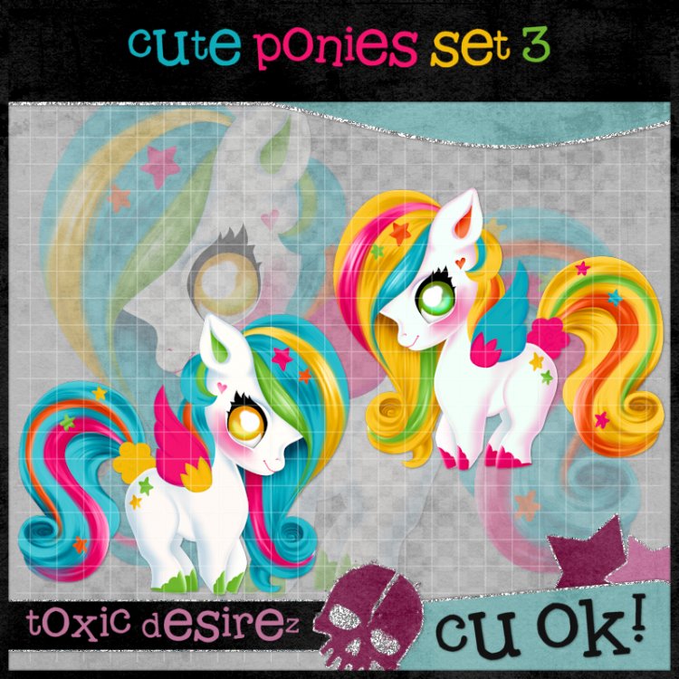 Cute Ponies Set 3 - Click Image to Close