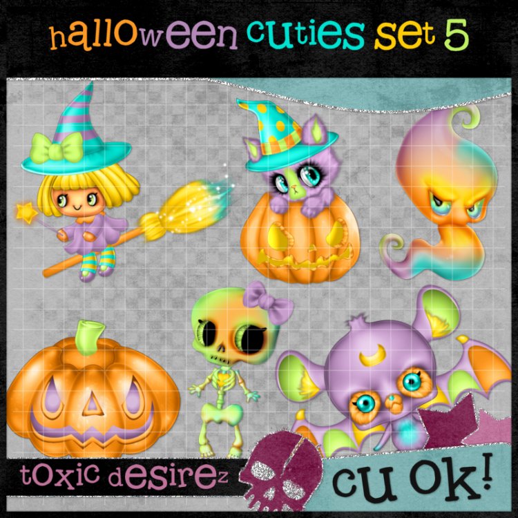 Halloween Cuties Set 5 - Click Image to Close