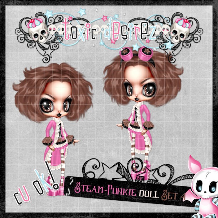 Steam-Punkie Doll Set 4 - Click Image to Close