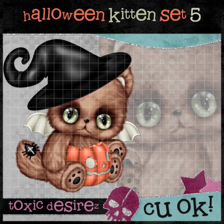 Halloween Kitten Set 5 - Click Image to Close