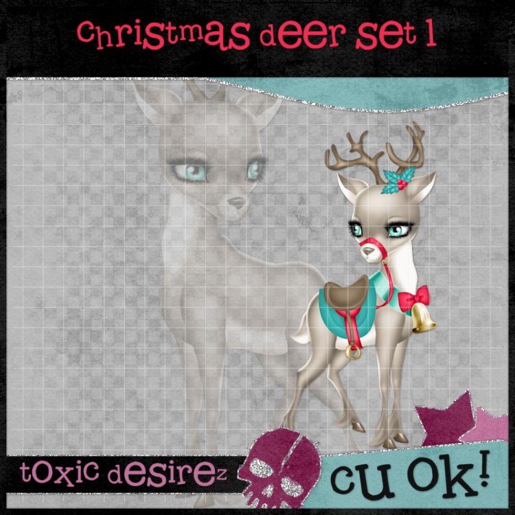 Christmas Deer Set 1 - Click Image to Close