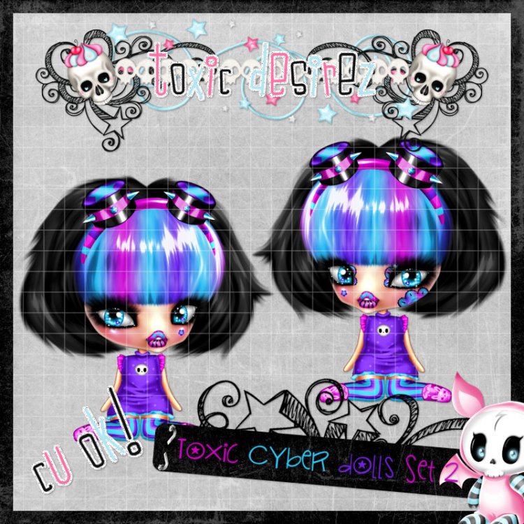 Toxic Cyber Doll Set 2 - Click Image to Close