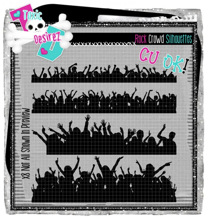 CU Rock Crowd Silhouettes - Click Image to Close
