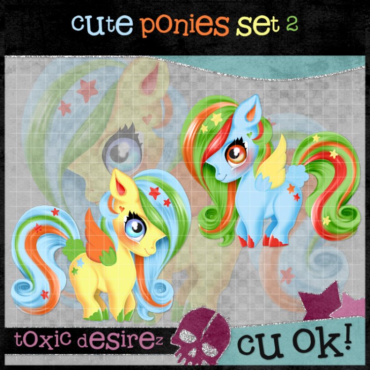 Cute Ponies Set 2 - Click Image to Close
