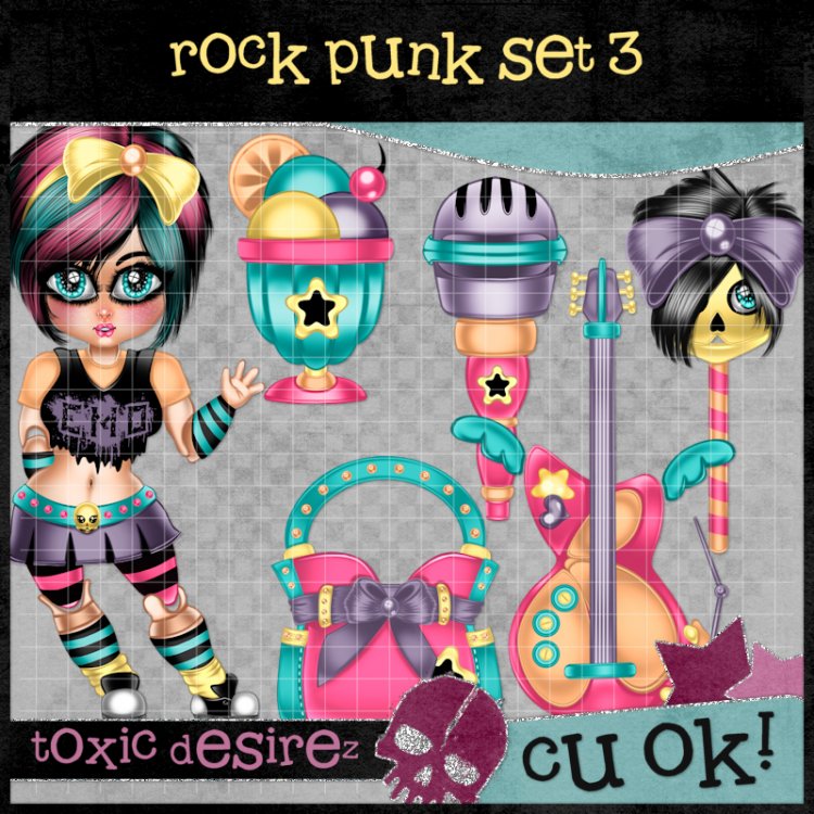 Rock Punk Set 3 - Click Image to Close