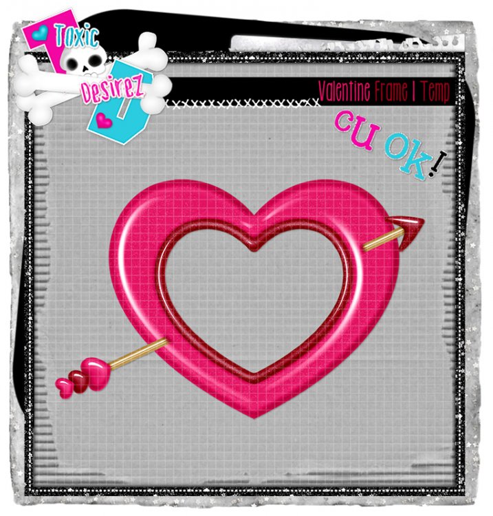 Valentine Frame 1 Template - Click Image to Close