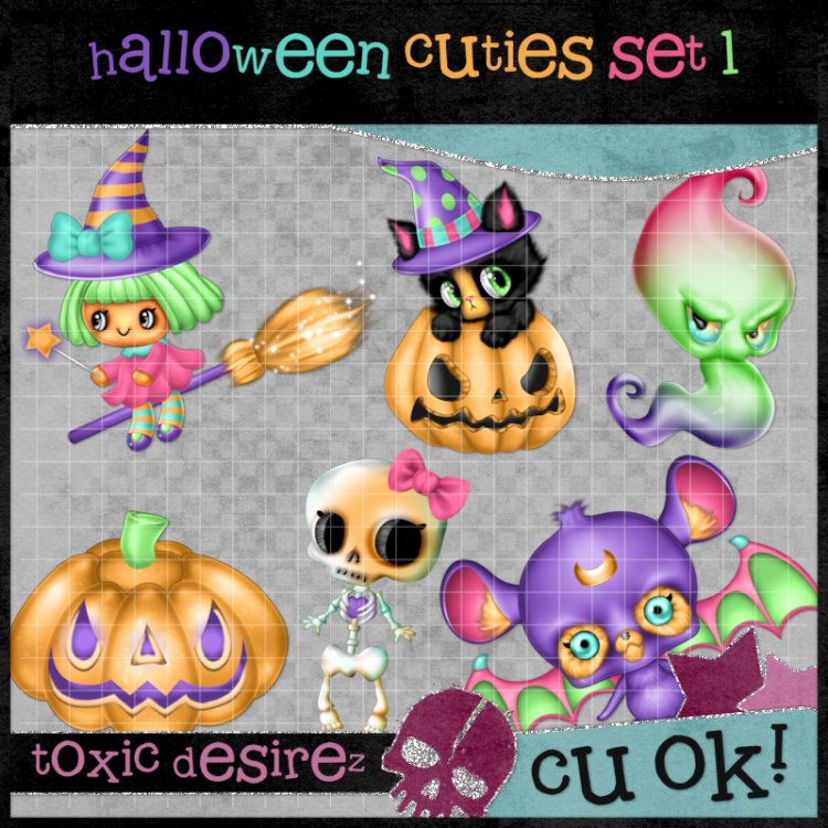 Halloween Cuties Set 1 - Click Image to Close