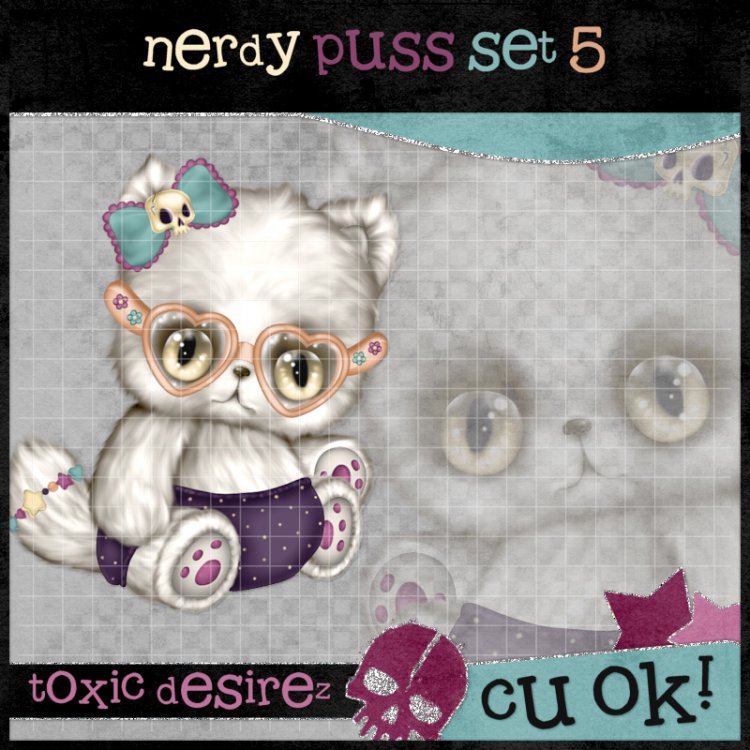 Nerdy Puss Set 5 - Click Image to Close
