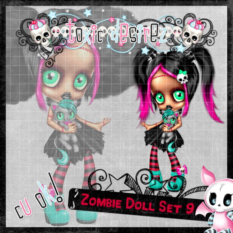 Zombie Doll Set 9 - Click Image to Close