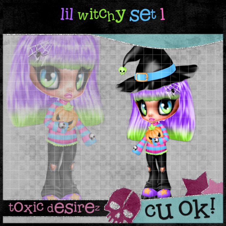 Lil Witchy Set 1 - Click Image to Close