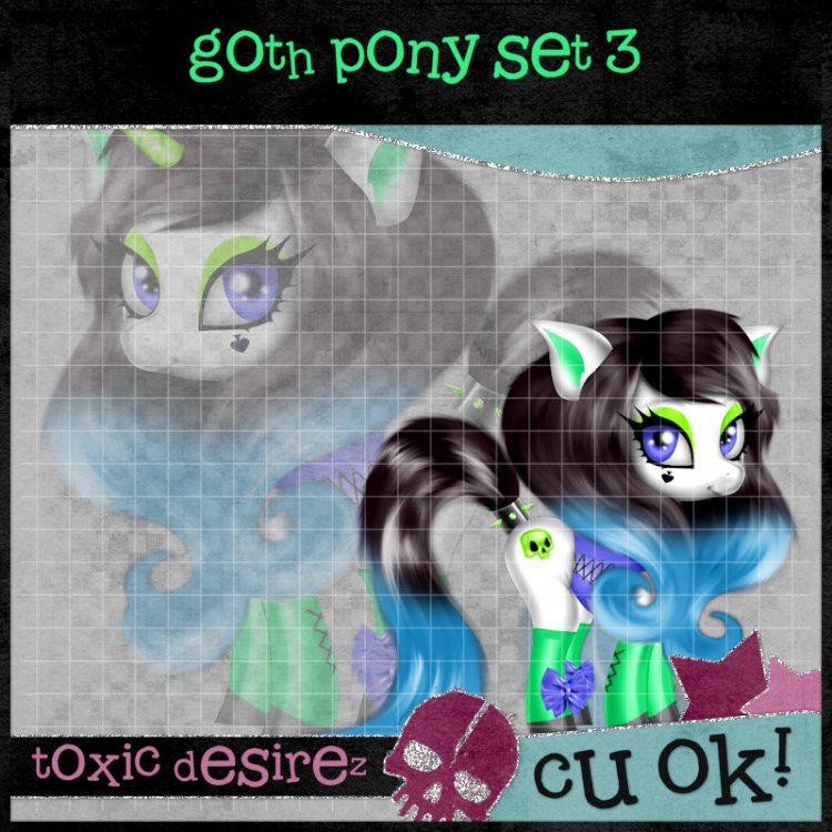 Goth Pony Set 3 - Click Image to Close