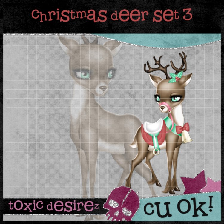 Christmas Deer Set 3 - Click Image to Close