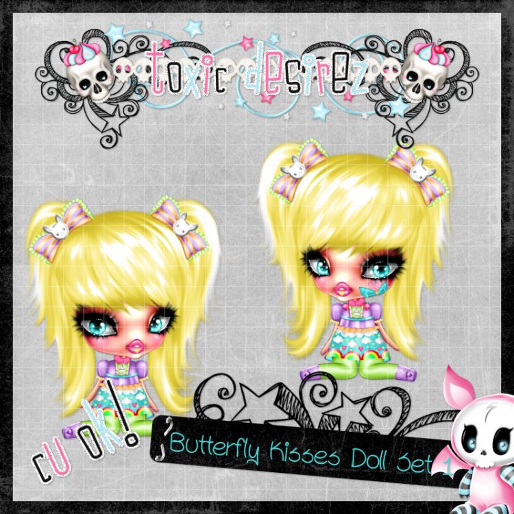 Butterfly Kissed Doll Set 1 - Click Image to Close