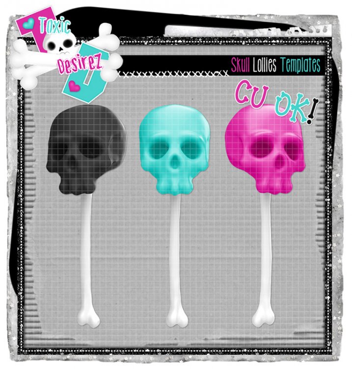 CU Skull Lolli 1Template - Click Image to Close