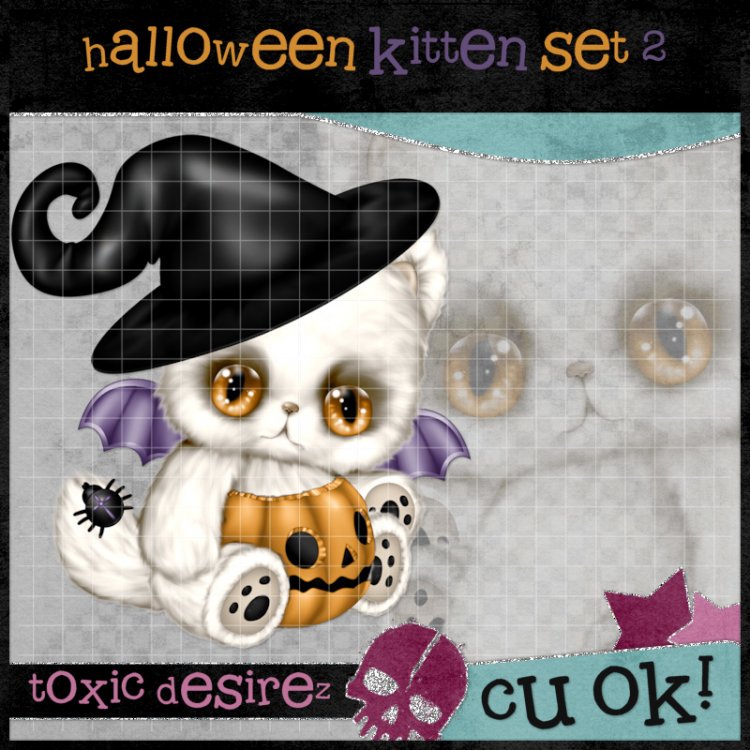 Halloween Kitten Set 2 - Click Image to Close