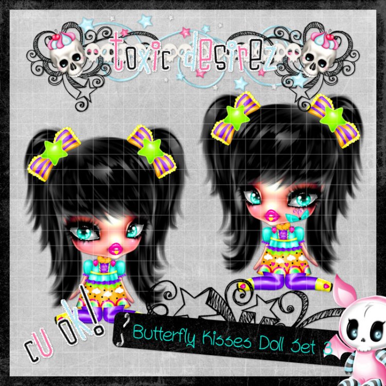 Butterfly Kissed Doll Set 3 - Click Image to Close