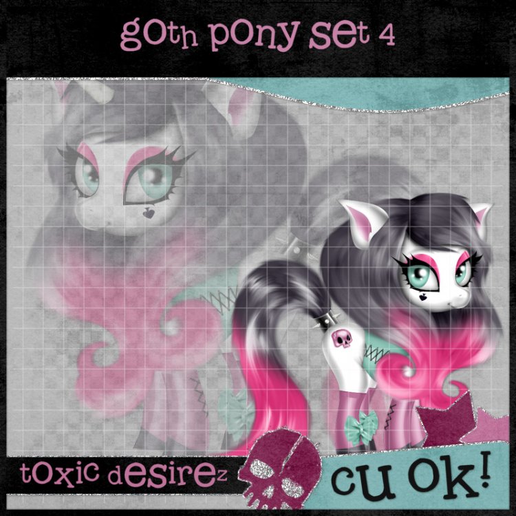 Goth Pony Set 4 - Click Image to Close