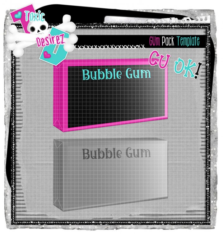 CU Gum Pack Template - Click Image to Close