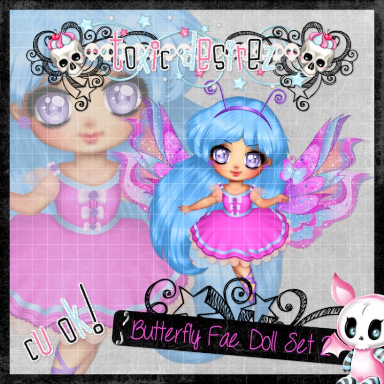 Butterfly Fae Doll Set 2 - Click Image to Close