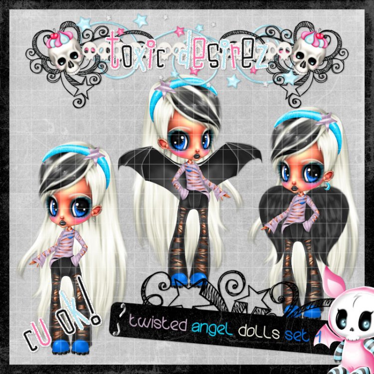 Twisted Angel Doll Set 1 - Click Image to Close