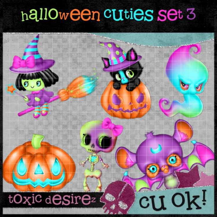 Halloween Cuties Set 3 - Click Image to Close
