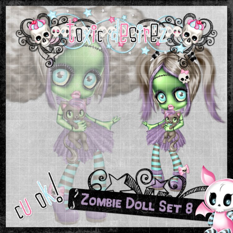 Zombie Doll Set 8 - Click Image to Close